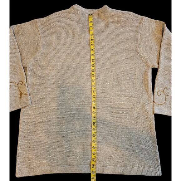 BohoChic Embroidered Sweater Vtg Cottagecore Holiday Fall Fashion Women’s 18/20 - Picture 8 of 9